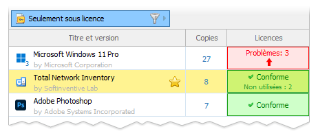 Gestion de la conformité des licences logicielles