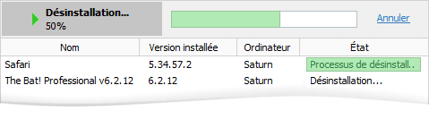 Désinstaller des programmes via le réseau